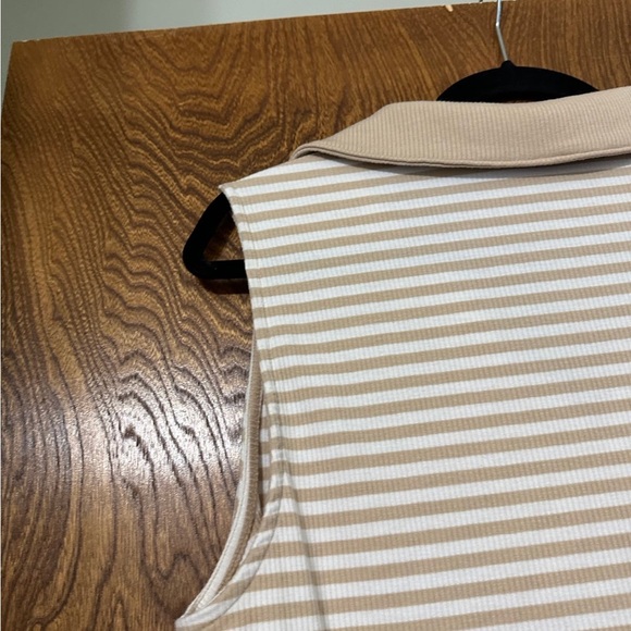 Lane Bryant Collared Striped Ribbed Tank - Picture 9 of 12